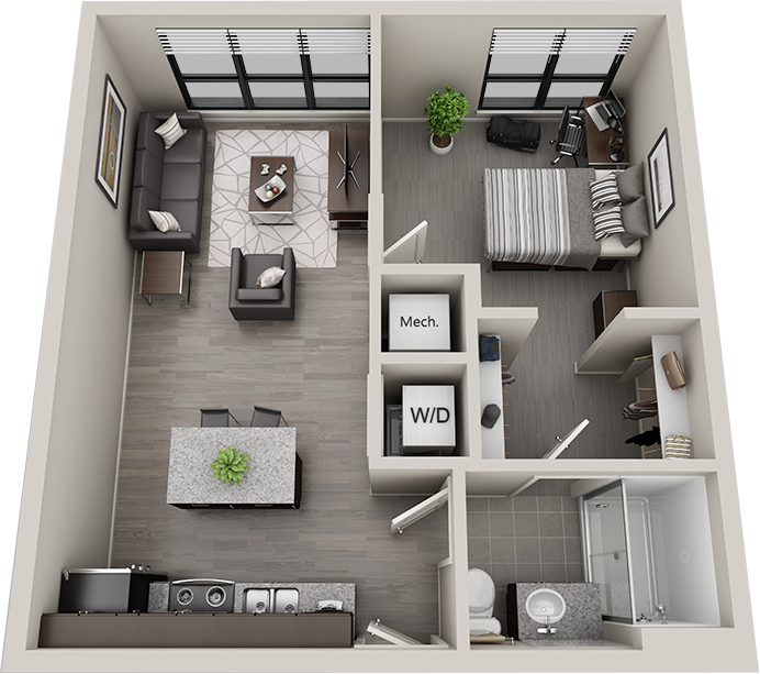 Parthenon 5 : 1 Bed - 1 Bath