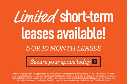 Limited short-term leases available!