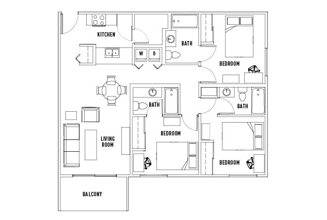 2 Bed - 2 Bath