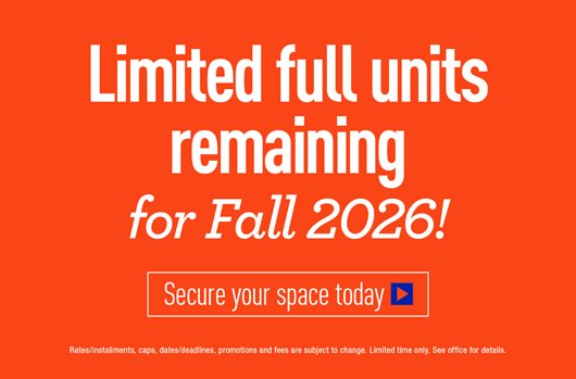Limited full units remaining!