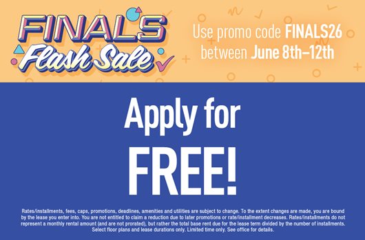 Finals Flash Sale
