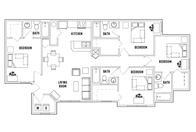 3 Bed - 3 Bath