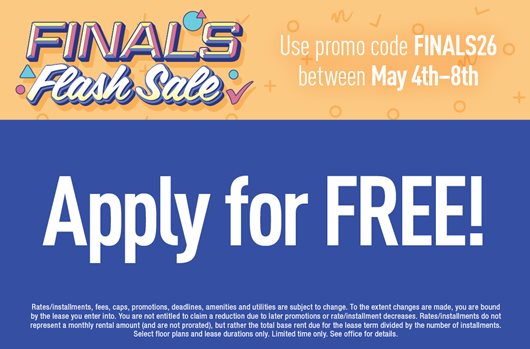 Finals Flash Sale