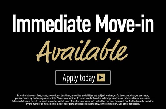 Immediate Move-In Available. Apply today >