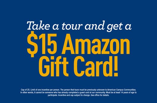 Take a tour and get a $15 Amazon gift card!