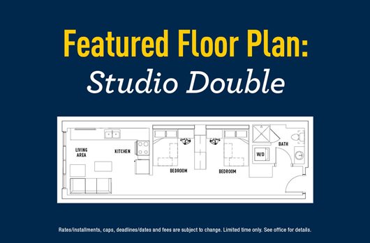 Featured Floor Plan: Studio Double