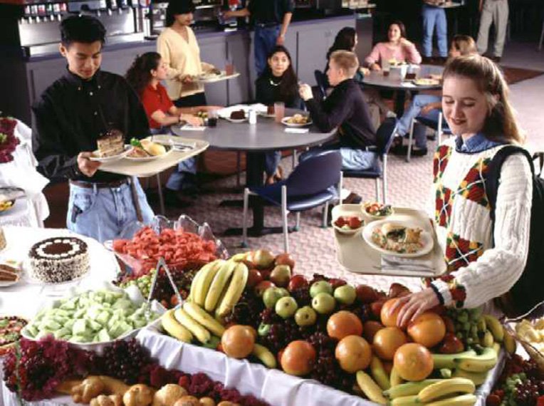 Food court at Dobie Center