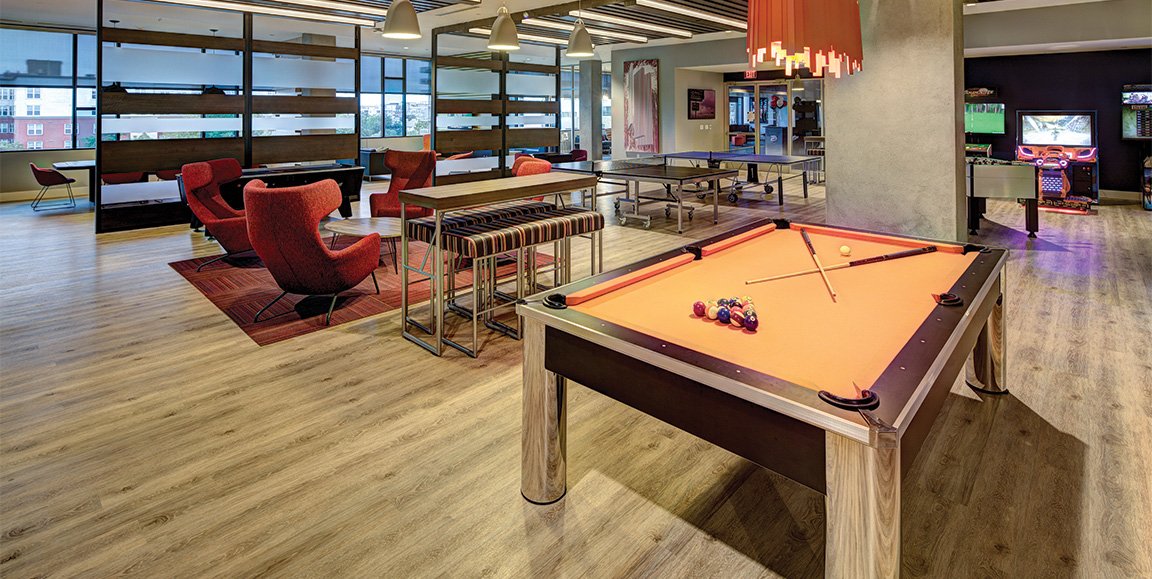 Modern student lounge