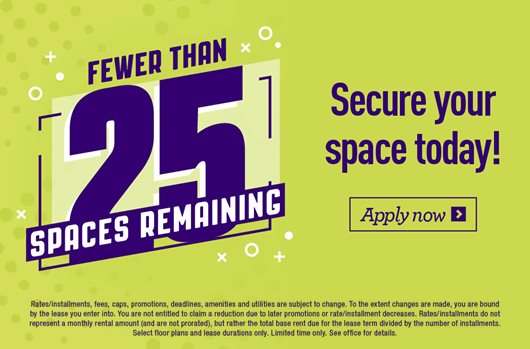 Fewer than 25 spaces remaining for Fall 2025!