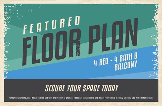 4 Bed - 4 Bath B Balcony