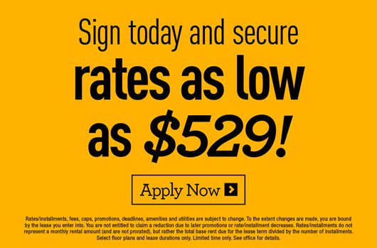 Sign today and secure rates as low as $529! Apply Now >