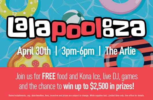 Lala-pool-ooza event!