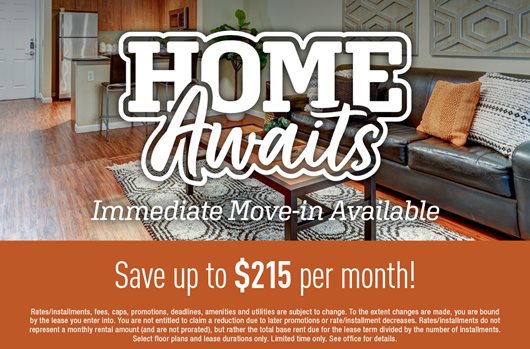 Immediate move-in available