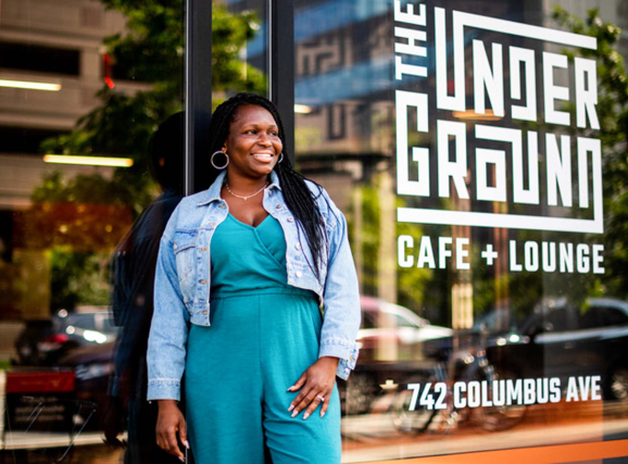 Restaurateur Nia Grace at the Underground Cafe in Boston