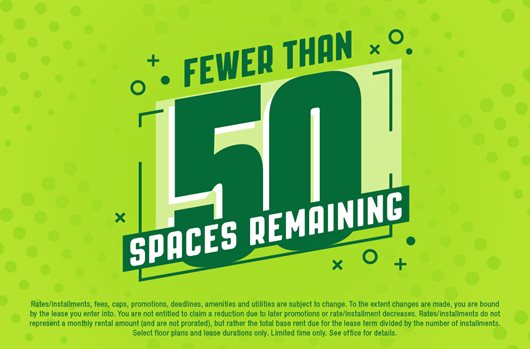 Fewer than 50 spaces remaining for Fall 2025!