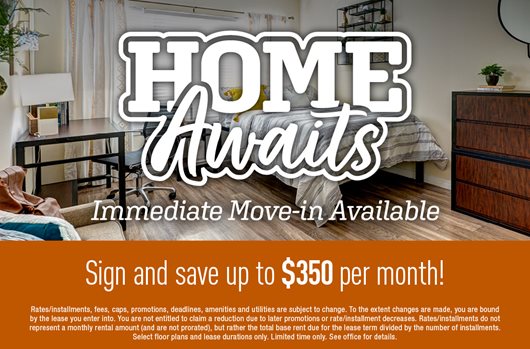 Immediate Move-in Available
