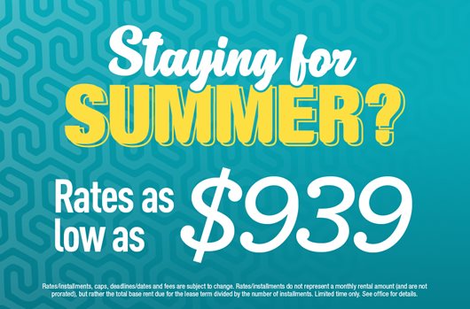 Staying for summer?