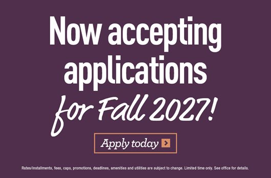 Now accepting applications for Fall 2027! Apply today >