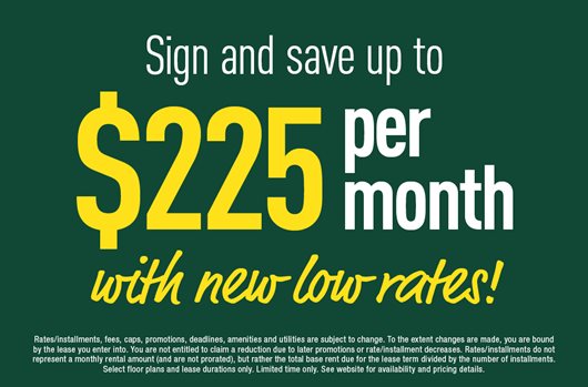 Sign and save up to $225 per month with new low rates!