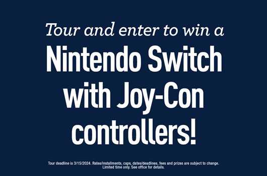 Tour and enter to win a Nintendo Switch!