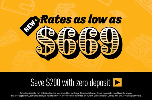 NEW RALA $669 Save $200 with zero deposit >