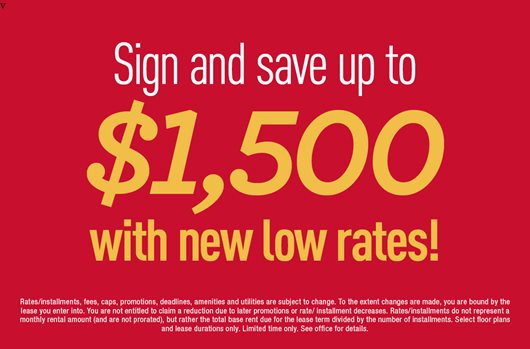 Sign and save up to $1,500 with new low rates!