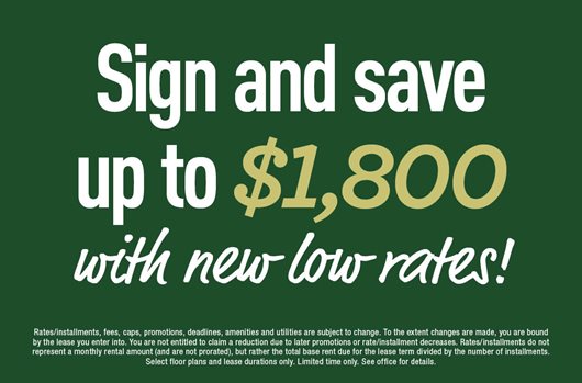 Sign and save up to $1,800 with new low rates!