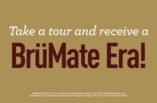Take a tour and receive a BrüMate Era!