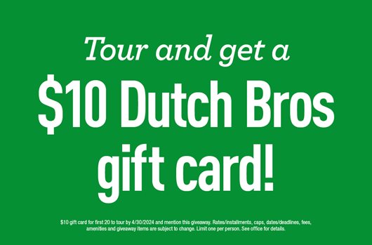 Take a tour and get a gift card!