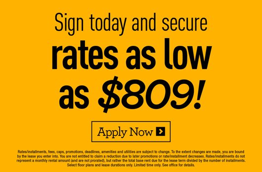 Sign today and secure rates as low as $809! Apply now >