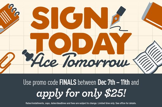 Finals Flash Sale
