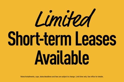 Limited Short Term Leases Promo Box