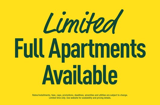 Limited Full Units Available