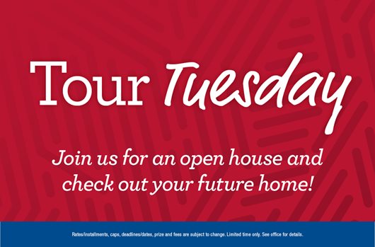 Tour Tuesday | Join us for an open house and check out your future home!