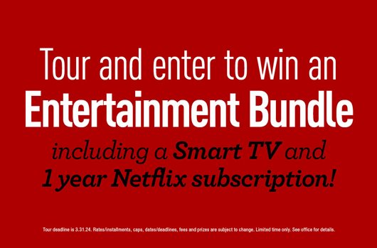Tour and enter to win an entertainment bundle!