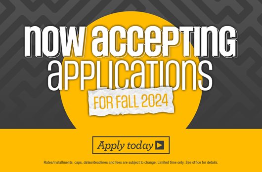 Now accepting applications for Fall 2024!  Apply Now>
