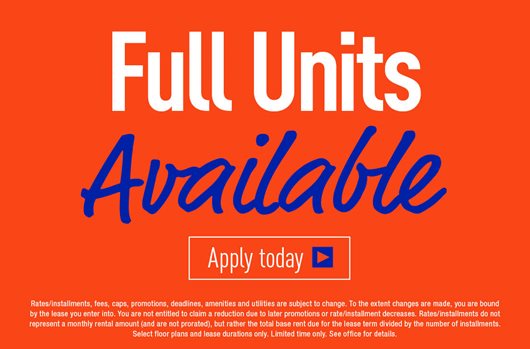 Full units available