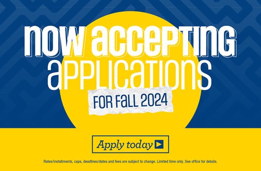 Now Accepting Applications for Fall 2024! Apply today >