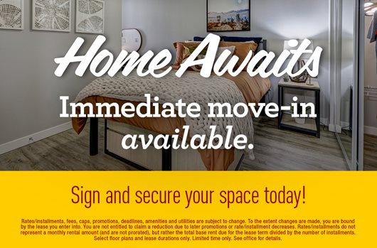 Home Awaits | Immediate move-in available. | Sign today and secure your space. 