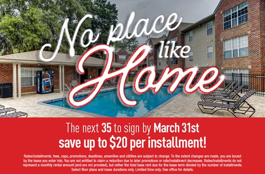 The next 35 to sign by March 31st save up to $20 per installment!