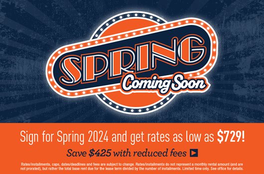 Spring Spaces Available!