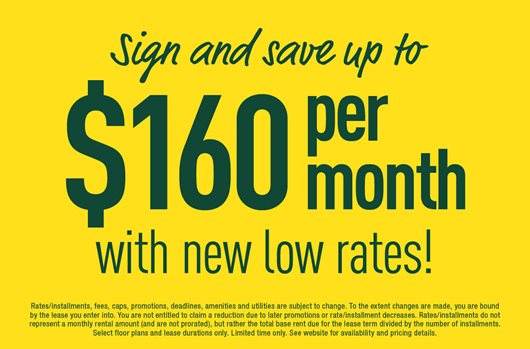 Sign and save up to $160 per month with new low rates!