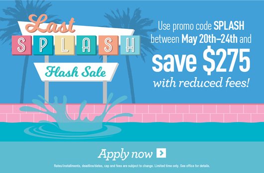 Last Splash Flash Sale