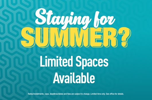 Staying for summer?