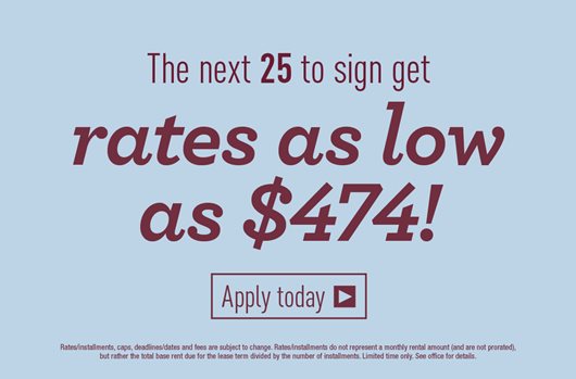 The next 25 to sign get rates as low as $474! Apply now>