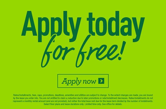 Apply today for FREE!