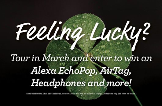 Feeling Lucky? Tour in March and enter to win to win an Alexa Echopop, airtag, headphones and more! So just remove the pot of gold please!