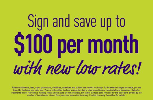 Sign and save up to $100 per month with new low rates!