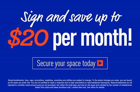 Sign and save up to $20 per month