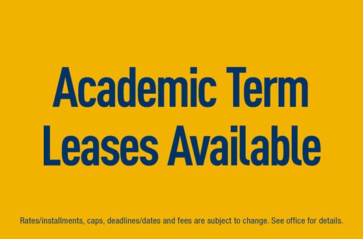 Academic Term Leases Available